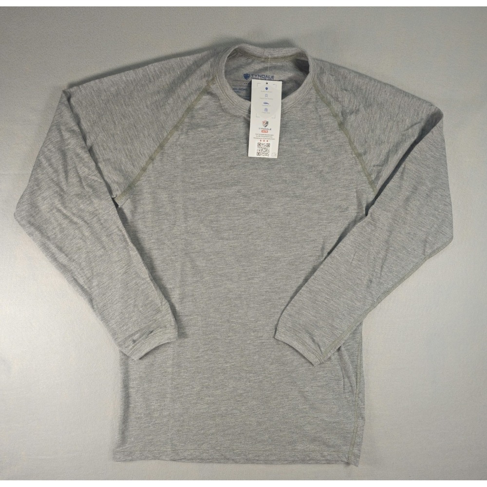 Tyndale M010T Men's Small Gray FR AR Long Sleeve Base Layer Shirt NWT USA